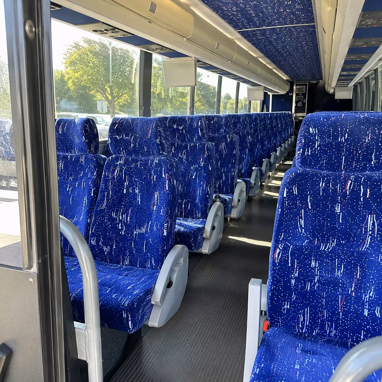 san ramon charter bus rental interior