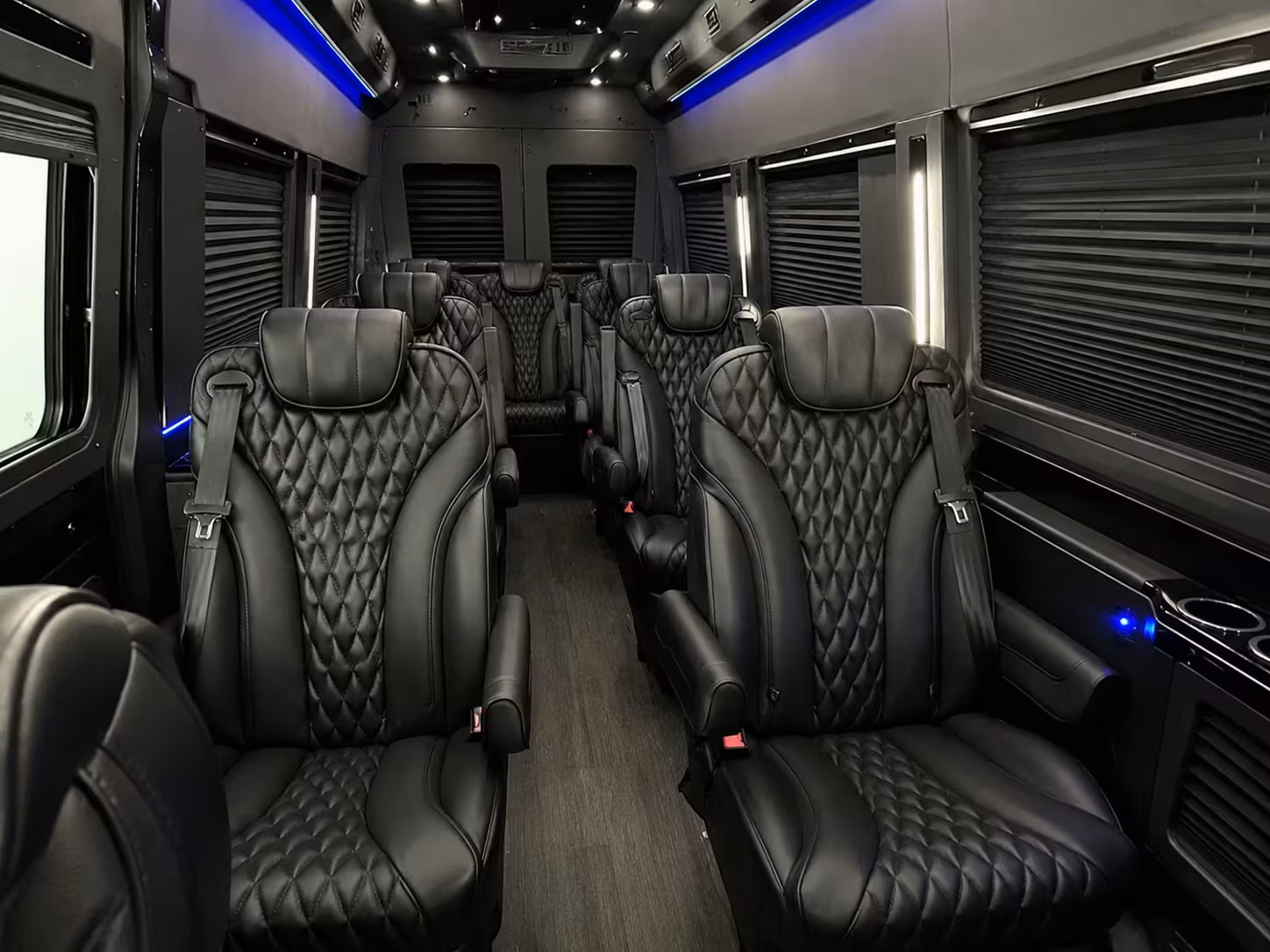 sprinter van with driver inside